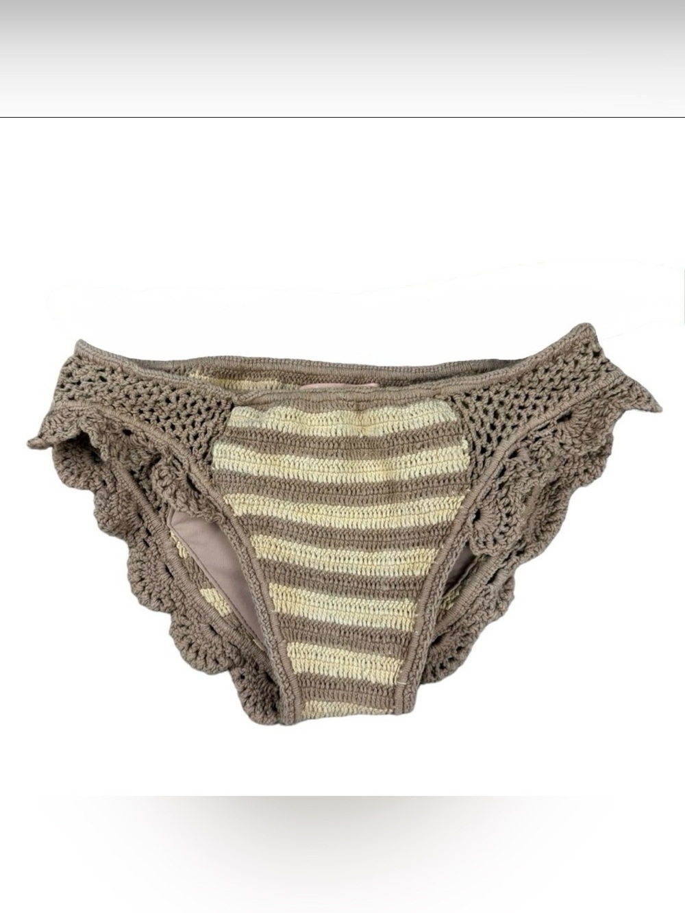 Tacoola Crochet Mocha Sand Bikini Bottoms